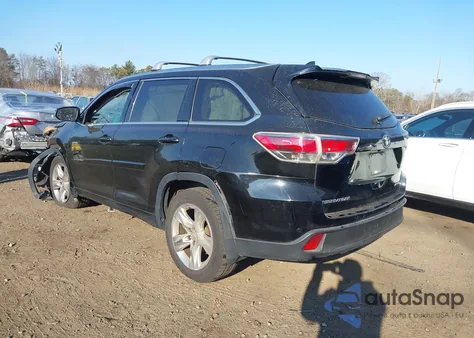 2015 Toyota Highlander Limited Platinum V6 из США, поврежденный, VIN 5TDDKRFH3FS127361